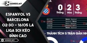 Espanyol VS Barcelona 02:30 - 16/05 La Liga Soi Kèo Đỉnh Cao