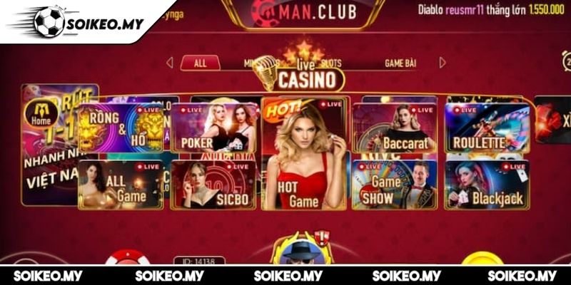 MANCLUB Cổng Game Bài Đổi Thưởng Uy Tín Và Hấp Dẫn Hàng Đầu 2 Thiết kế thư viện giải trí thông minh, đẳng cấp