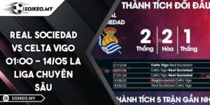 Real Sociedad VS Celta Vigo 01:00 - 14/05 La Liga Chuyên Sâu