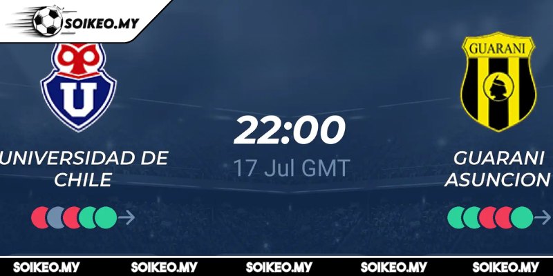 Soi Kèo Universidad De Chile Vs Guarani (05:00 18/07, Copa Libertadores) 3 Dự đoán kết quả trận Universidad De Chile vs Guarani (05:00 18/07)